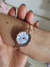 金米歐（KIMIO）手表女學(xué)生簡(jiǎn)約氣質(zhì)女士時(shí)尚品牌初高中女生石英防水小雛菊手鏈表 淺藍色 曬單實(shí)拍圖