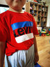 Levi's李維斯兒童短袖t恤男童上衣純棉薄款童裝夏季圓領(lǐng)衣服 超級紅 130 /64 【建議身高116-122cm】 曬單實(shí)拍圖