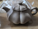 一茗金砂 收藏名家壺宜興紫砂壺自產(chǎn)自銷吳竹霞原礦本山綠泥320cc 手工壺 四足菱花 曬單實(shí)拍圖