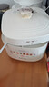 九陽(yáng)（Joyoung）5L大容量電壓力鍋琺瑯鐵釜內膽 智能預約觸控大屏1600W猛火內膽加厚50% 奶油白 5L 曬單實(shí)拍圖