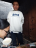 趣米樂(lè )假兩件重磅中山衛衣男春秋季潮流寬松長(cháng)袖美式復古高街韓版衣服男 杏色 XL 【建議120-140斤】 曬單實(shí)拍圖