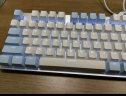 黑爵（AJAZZ）AK35i合金机械键盘 PBT版 蓝白色 青轴 游戏 背光 办公 电脑 笔记本 吃鸡键盘 实拍图