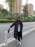 詩(shī)蒂淑棉服女2025新款中長(cháng)款大學(xué)生學(xué)院風(fēng)連帽冬季寬松加厚棉衣襖外套 黑色 身高1.6以下的勿拍 S -90-115斤 曬單實(shí)拍圖