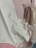 戴維貝拉（DAVE＆BELLA）女童短袖t恤兒童上衣POLO衫抗菌小童衣服夏裝新款幼兒打底衫 粉底印花【現貨】 140 cm（建議身高130-140cm） 曬單實(shí)拍圖