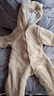 晴其嬰兒外出抱抱服包腳連體衣帶襪腳秋冬服裝外出抱抱服加厚保暖長(zhǎng)毛 【加厚包腳款】長(zhǎng)絨卡其色 59_【建議0-2月】 曬單實(shí)拍圖