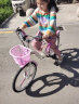 永久儿童自行车6-12岁以上单车儿童山地车女童女孩变速大童小孩自行车 【20寸单速公主粉】适用6-12岁 实拍图
