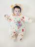 迪士尼新生嬰兒衣服秋冬季裝連體衣寶寶初生滿月棉襖0-36月外出冬天冬裝 暖棉 龍年大吉 90cm 曬單實(shí)拍圖