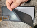 三星（SAMSUNG）Galaxy Note20 原裝手機(jī)殼 炫彩硅膠保護(hù)套 Note20【6.7英寸直角】黑色 曬單實(shí)拍圖