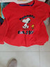 史努比 SNOOPY童裝兒童套裝春秋純棉男女童衛(wèi)衣兩件套寶寶運(yùn)動(dòng)褲潮款 紅色衛(wèi)衣/灰褲-1950 120 曬單實(shí)拍圖