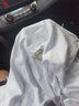 VERSACE JEANS COUTURE范思哲 VERSACE 男裝圓領(lǐng)短袖T恤男士美杜莎修身半袖新款 白色 L 曬單實(shí)拍圖