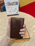 馬莎蘭緹（MashaLanti）男士卡包休閑復古零錢(qián)包名片夾多卡位卡包生日禮物送男友老公 啡色 10個(gè) 曬單實(shí)拍圖