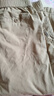 LOVER RUCCI歐貨夏季水洗棉薄款八分褲子女高腰寬松哈倫褲百搭顯瘦奶奶褲 卡其色 水洗棉八分褲 4XL 建議155-165斤 曬單實(shí)拍圖