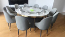 紀嘉菲居輕奢高檔大理石電動(dòng)餐桌酒店餐廳大圓桌現代簡(jiǎn)約家用大戶(hù)型吃飯桌 2米餐桌（帶手動(dòng)轉盤(pán)）+10椅 曬單實(shí)拍圖