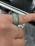 夢(mèng)君宸瑪瑙水晶戒指 大拇指食指大小號尾戒玉石扳指 男女時(shí)尚玉指環(huán) 綠色加粗款內徑17-21MM 曬單實(shí)拍圖