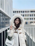 雅鹿狐貍毛領(lǐng)加厚羽絨服女長(cháng)款過(guò)膝2025冬季新款女士時(shí)尚寬松連帽外套 白色 L 165 曬單實(shí)拍圖