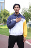 必邁跑步風衣輕便休閑運動夾克情侶男女時尚拼色連帽輕薄競賽外套上衣 揚帆 M 男 曬單實拍圖