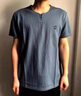 AIGNESA2025新款夏季亞麻t恤男短袖圓領(lǐng)棉麻上衣中老年男裝夏裝半袖短衫 2801灰藍(lán) 170/L/50/110 曬單實(shí)拍圖