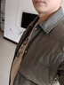 千紙鶴男士休閑羽絨服冬季新款襯衫式翻領(lǐng)夾克棉外套衣服輕薄60998 01D軍綠 XL 曬單實拍圖