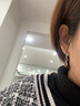 末言雨（MOYANYU）葉子耳環(huán)女99足銀羽毛玉蘭花耳墜長短款楓葉耳吊學(xué)生耳飾 (楓葉)耳圈款，全長約3.2cm 曬單實(shí)拍圖
