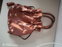 暢印 手提包女小包手拿民族風(fēng)繡花包零錢(qián)女士水桶包抽帶漢服手機包中年媽媽包新款手提包包 咖啡色繡花包 曬單實(shí)拍圖