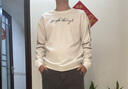 花花公子（PLAYBOY）衛(wèi)衣男2025春秋季新款時尚百搭韓版長袖t恤男潮流休閑寬松上衣男 白色 XL 曬單實拍圖