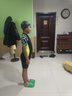 英發(fā)（YINGFA）兒童泳衣男孩中大童學(xué)生連體平角透氣速干溫泉沖浪防曬游泳套裝 曬單實拍圖