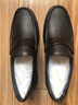 皮爾卡丹（pierre cardin）鹿皮男鞋商務(wù)休閑套腳皮鞋舒適軟底軟面一腳蹬豆豆鞋 咖啡色 40 曬單實(shí)拍圖