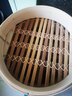 竹蒸盈 品牌無(wú)膠水全竹蒸籠 天然竹制廚具家用蒸菜商用小籠包竹籠屜 手工藝蒸籠屜深淺籠屜任君選擇配布墊 外徑26淺籠深5.3厘米 曬單實(shí)拍圖
