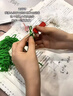 暢印圣誕節(jié)禮物手工diy毛線鉤針編織新年財神包掛材料包制作創(chuàng)意車掛 圣誕樹掛件【材料包】 曬單實拍圖