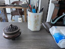 聚善緣琉璃玉筆筒擺件辦公室桌面實(shí)用擺件高檔創(chuàng  )意書(shū)房商務(wù)禮品定制紀念 厚德載物 長(cháng)10寬10高12厘米 曬單實(shí)拍圖