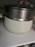 愛仕達(dá)（ASD）湯鍋不粘鍋湯鍋小蒸鍋一體家用雙耳熬湯煲湯大鍋燃?xì)庠铍姶艩t通用 22cm 湯鍋+蒸格 曬單實拍圖