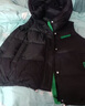 鴨鴨（YAYA）羽絨馬甲女背心2025秋冬新款情侶男女同款連帽坎肩馬夾百搭羽絨服 黑色-男女同款 L 曬單實(shí)拍圖