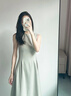 GARNUO黑色連衣裙子女夏季2025新款赫本風(fēng)高級感無(wú)袖背心收腰禮服裙長(cháng)裙 綠色【無(wú)袖長(cháng)款】 S 【80-100斤】 曬單實(shí)拍圖