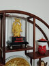 錦格掛墻博古架實(shí)木中式多寶閣茶壺架壁掛展示架簡(jiǎn)約現(xiàn)代紫砂壺架茶具 掛墻外圓內(nèi)方大號(hào)：80*80*12cm 曬單實(shí)拍圖