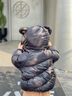 暖冬鴨鴨兒童羽絨服加厚中小童寶寶面包服男女童短款童裝冬裝外套 米白色 90 曬單實(shí)拍圖