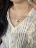 Grace Girl幸運四葉草項鏈女士鎖骨鏈復古項鏈女高級簡約生日禮物 孔雀石四葉草項鏈+輕奢禮盒 曬單實拍圖