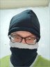 奈綻帽子男士冬季防寒面罩圍脖護(hù)耳套頭帽騎行摩托車頭套防風(fēng)保暖神器 黑色【帽子+圍脖】 曬單實(shí)拍圖
