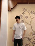 歌樸偉  短袖T恤男寬松衣服男生ins潮牌半袖五分袖潮流韓版上衣bf體恤 白色 L 曬單實(shí)拍圖