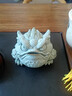 冬霧金蟾茶寵擺件精品高級可養(yǎng)青砂石中式茶桌茶具招財小蟾蜍 通寶金蟾青砂石（禮盒款） 曬單實拍圖