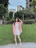 達芙妮（DAPHNE）厚底休閑涼鞋女款2025新款夏季舒適軟底外穿平底沙灘涼鞋子 米白色(跟高3.5厘米) 35 標準碼 曬單實(shí)拍圖