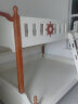 优漫佳 床儿童床上下铺床双层床高低床儿童房家具地中海实木框架子母床 (白)仅上下床 现货 1.5*1.9米 实拍图