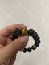 鉑帝亞（POTRJA）黑曜石貔貅手鏈男金曜石手串女蛇年本命佛皮丘佛珠 12mm 生肖屬牛/虎-虛空藏菩薩 曬單實(shí)拍圖