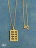 中國(guó)黃金（CHINA GOLD）黃金吊墜如意算盤金項(xiàng)鏈足金掛墜掛件送女友送長(zhǎng)輩生日節(jié)日禮物 如意算盤+足金項(xiàng)鏈 約4g 曬單實(shí)拍圖