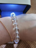 格諾曼恩（GONMCEAN）白水晶手鏈女冰種海藍寶貔貅手串飾品禮物 藍色水晶戀人【10mm】 曬單實(shí)拍圖