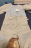 歡喜小熊寶寶棉服套裝嬰兒秋冬加厚夾棉外出保暖棉衣棉襖兩件套嬰幼兒衣服 藍(lán)色 80 (建議10-18個月身高73-80cm) 曬單實拍圖