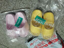 果洛菲（GUOLUOFEI）特大碼踩屎感拖鞋女夏季洗澡eva男士厚底涼拖 粉色 37-38  曬單實(shí)拍圖