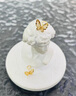 中國(guó)黃金（CHINA GOLD）黃金耳釘女款新款鏤空足金蝴蝶彎鉤耳飾情人節(jié)生日禮物送女友愛(ài)人 蝴蝶耳釘 約1.1g 曬單實(shí)拍圖