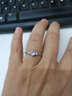 BJYL免費刻字戒指女士情侶戒指求婚戒指食指戒結婚對戒情人禮物送女友 篤定一生 曬單實(shí)拍圖