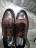 森达皮鞋牛皮上班工作商务正装鞋男士婚鞋Z3310CM9棕色 43码 实拍图