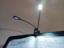 银鱼 谱架灯双杆LED充电式便携演出谱台灯 可调整亮度 电池谱夹灯 读书灯 阅读灯 小夜灯 二杆四灯阅读灯（充电款） 充电款(配锂电池) 实拍图